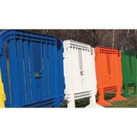 Barricade Minit, Emboîtables, 49" lo x 39" h, Vert Maritime Industrial Rubber