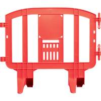 Barricade Minit, Emboîtables, 49" lo x 39" h, Rouge Maritime Industrial Rubber