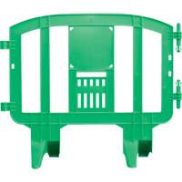 Barricade Minit, Emboîtables, 49" lo x 39" h, Vert Maritime Industrial Rubber