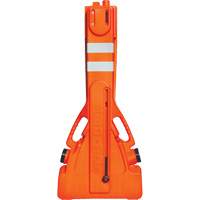 Barricade Multi-Gate, 43" h x 90" lo, Orange Maritime Industrial Rubber