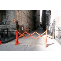 Barricade Multi-Gate, 43" h x 90" lo, Orange Maritime Industrial Rubber