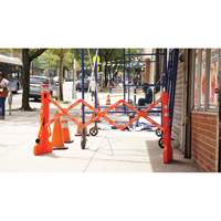 Barricade Multi-Gate, 43" h x 90" lo, Orange Maritime Industrial Rubber