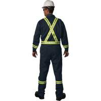 Combinaison non doubl&eacute;e Westex UltraSoft, Taille Grand (grande taille), Bleu marine, 12,4 cal/cm2 Maritime Industrial Rubber