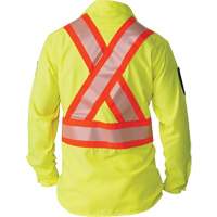 Chemise &agrave; manches longues haute visibilit&eacute; ind&eacute;chirable, Polyester, Petit, Jaune lime haute visibilit&eacute; Maritime Industrial Rubber