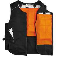 Chill-Its&reg; 6260 Lightweight Phase Change Cooling Vest with Packs, Small/Medium, Black Maritime Industrial Rubber