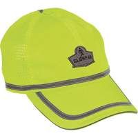 GloWear&reg; 8930 High Visibility Baseball Cap, High Visibility Lime-Yellow, Polyester Maritime Industrial Rubber
