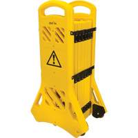 Barri&egrave;re mobile portative, 40" h x 13' lo, Jaune Maritime Industrial Rubber