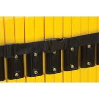 Barri&egrave;re mobile portative, 40" h x 13' lo, Jaune Maritime Industrial Rubber