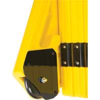 Barri&egrave;re mobile portative, 40" h x 13' lo, Jaune Maritime Industrial Rubber