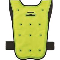 Chill-Its&reg; 6687 Economy Dry Evaporative Cooling Vest, Small/Medium, High Visibility Lime-Yellow Maritime Industrial Rubber
