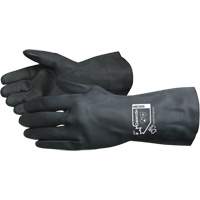 Chemstop Lined Chemical-Resistant Gloves, Size 7, 12" L, Neoprene, Flock-Lined Inner Lining, 30-mil Maritime Industrial Rubber