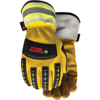 5782CR Storm Trooper Gloves, Small, Cowhide Palm, Elastic Cuff Maritime Industrial Rubber