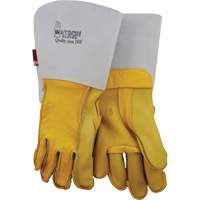 Welding Gloves, Grain Cowhide, Size 8 Maritime Industrial Rubber