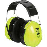Peltor Optime 105 Earmuffs, Headband, 30 NRR dB Maritime Industrial Rubber