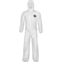 MicroMax&reg; NS Cool Suit Coveralls, Small, White, Microporous/Polypropylene Maritime Industrial Rubber