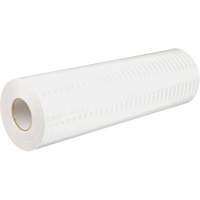 Feuille de rev&ecirc;tement de barricade prismatique de qualit&eacute; &agrave; haute intensit&eacute;, 2" la x 150' lo, 19 mils, Blanc Maritime Industrial Rubber