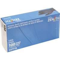 Gants jetables de calibre m&eacute;dical r&eacute;sistants &agrave; la perforation, Grand, Nitrile, 5 mils, Sans poudre, Noir, Classe 2 Maritime Industrial Rubber