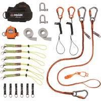Trousse de longes de fixation d'outils pour monteurs de charpentes m&eacute;talliques et poseurs d'acier 3186 Squids Maritime Industrial Rubber