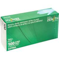 Puncture-Resistant Medical-Grade Disposable Gloves, Small, Nitrile, 3.5-mil, Powder-Free, Blue, Class 2 Maritime Industrial Rubber