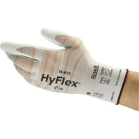 Hyflex&reg; 11-812 Gloves, 6, Foam Nitrile Coating, 18 Gauge, Nylon/Spandex Shell Maritime Industrial Rubber