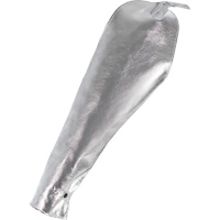 Welder's Heat Resistant Sleeves, 18", Aluminized Kevlar&reg;, Silver Maritime Industrial Rubber