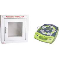 D&eacute;fibrillateur enti&egrave;rement automatis&eacute; AED Plus en anglais avec armoire murale munie d'une alarme, Automatique, Anglais, Classe 4 Maritime Industrial Rubber