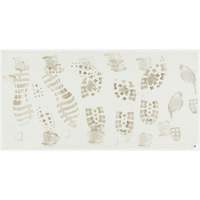 Peel-Away Cleanroom Mats & Frame Kit, 1.57 mils Thick, 18" W, 3' L x White Maritime Industrial Rubber