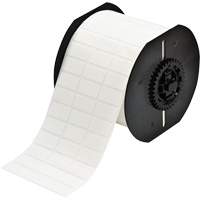 &eacute;tiquettes adh&eacute;sives repositionnables de s&eacute;rie B33, Vinyle, 1" lo x 0,5" h, Blanc Maritime Industrial Rubber