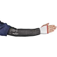 HYFLEX&reg; 11-281 Narrow Thumb Protective Arm Sleeve, Intercept, 18", ASTM ANSI Level A4, Grey Maritime Industrial Rubber