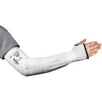 HyFlex&reg; 11-211 Series Wide Cut Resistant Sleeve, Intercept, 18", ASTM ANSI Level A2/EN 388 Level 2, Grey Maritime Industrial Rubber