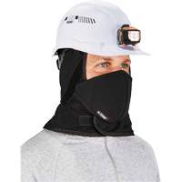 N-Ferno&reg; Winter Hard Hat Liner with Mouthpiece, Fleece Lining, One Size, Black Maritime Industrial Rubber
