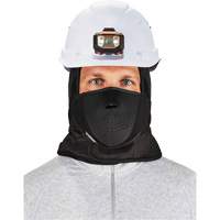 N-Ferno&reg; 3-Layer Winter Hard Hat Liner with Mouthpiece, Fleece Lining, One Size, Black Maritime Industrial Rubber