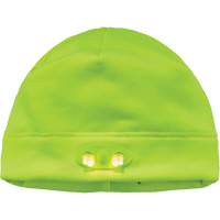 N-Ferno&reg; Skull Cap Beanie Hat with LED Lights, One Size, High-Visibility Lime Green Maritime Industrial Rubber