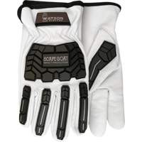 Scape Goat Impact Gloves, X-Small, Goatskin Palm, Slip-On Cuff Maritime Industrial Rubber