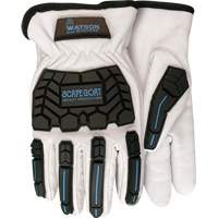 Scape Goat Insulated Impact Gloves, Small, Goatskin Palm, Slip-On Cuff Maritime Industrial Rubber