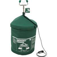 Portable Tempered Emergency Eyewash, Pressurized, 15 gal. Capacity, Meets ANSI Z358.1 Maritime Industrial Rubber
