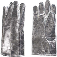 Heat Resistant Gloves, Aluminized/Kevlar&reg;, One Size, Protects Up To 800° F (426.66° C) Maritime Industrial Rubber