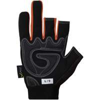 Clutch Gear&reg; Open-Finger Framers Gloves, Synthetic Palm, Size Small Maritime Industrial Rubber