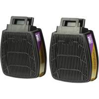 Secure Click Respirator Cartridge & Filter, Combination Gas/Vapour Cartridge and Particulate Filter, Multi-Gas/Vapour/P100 Maritime Industrial Rubber