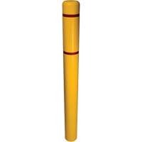 Couvre-bollard, 6" dia. x 52" l, Jaune Maritime Industrial Rubber