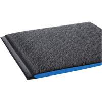 Tapis ergonomiques Wear-Bond Comfort-King, Rugueux, 3' x 5' x 9/16", Noir, Mousse de vinyle Maritime Industrial Rubber