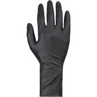 KeepKleen&reg; Disposable Gloves, Large, Nitrile, 8-mil, Powder-Free, Black Maritime Industrial Rubber