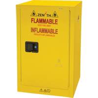 Flammable Storage Cabinet, 12 gal., 1 Door, 23" W x 35" H x 18" D Maritime Industrial Rubber
