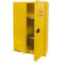 Flammable Storage Cabinet, 45 gal., 2 Door, 43" W x 65" H x 18" D Maritime Industrial Rubber
