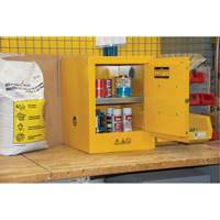 Flammable Storage Cabinet, 4 gal., 1 Door, 17" W x 22" H x 18" D Maritime Industrial Rubber