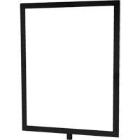Porte-enseigne vertical robuste pour montant classique, Noir Maritime Industrial Rubber
