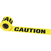 Ruban pour barri&egrave;re Strait-Line de Irwin, Anglais, 3" la x 300' lo, 2 mils, Noir sur jaune Maritime Industrial Rubber