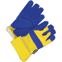 Classic Fitter's Gloves, One Size, Split Leather Palm, Thinsulate Inner Lining Maritime Industrial Rubber