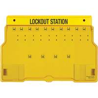 Trilingual Covered Lock Station, None Padlocks, 10 Padlock Capacity, Padlocks Not Included Maritime Industrial Rubber