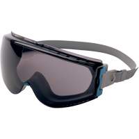 Uvex HydroShield&reg; Stealth&reg; Safety Goggles, Grey Lens, Anti-Fog/Anti-Scratch, Indirect Vent Maritime Industrial Rubber